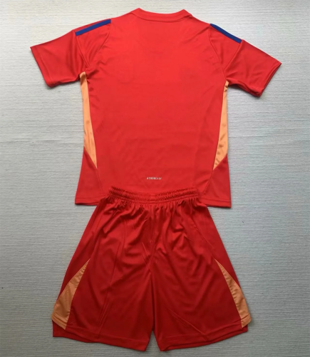 Italy Euro 2024 Goalkeeper Kids Suit Red