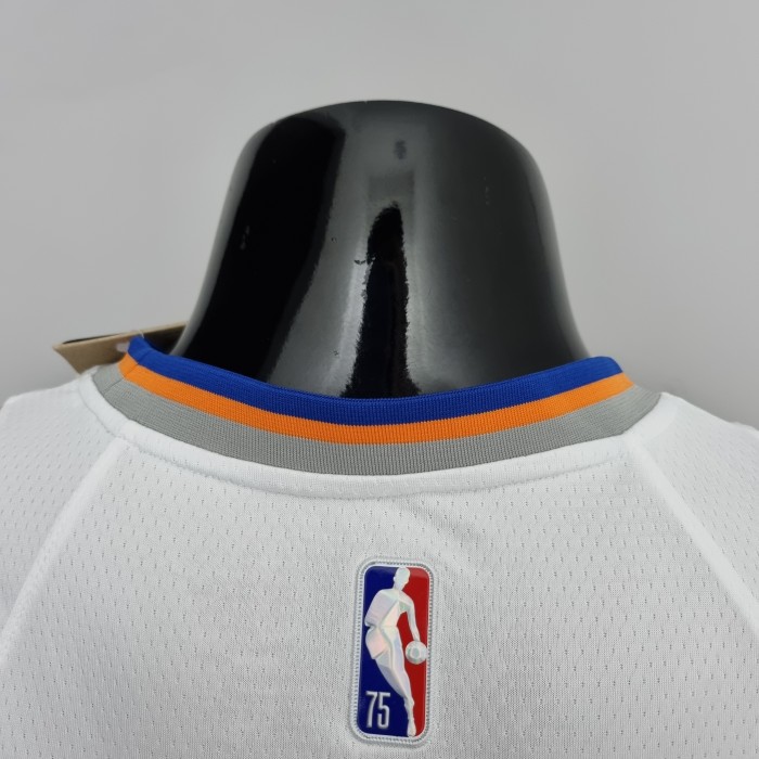 Derrick Rose New York Knicks 75th Anniversary Swingman Jersey White