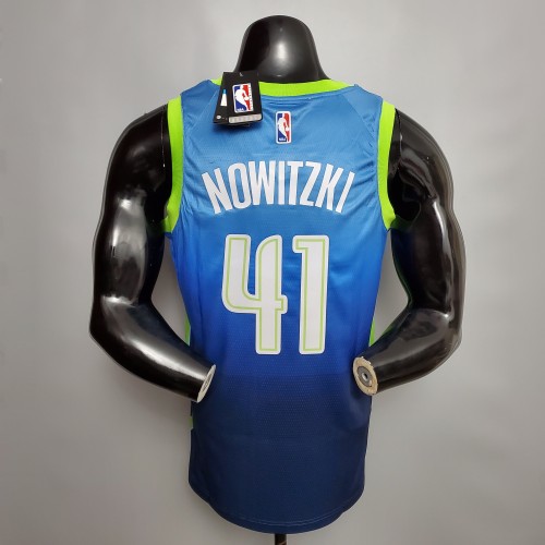 Dirk Nowitzki Dallas Mavericks Swingman Jersey Blue Idol