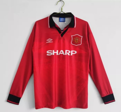 Manchester United Home Long Sleeve Retro Jersey 1994/96