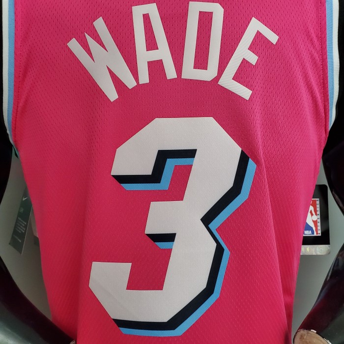 Dwyane Wade Miami Heat Swingman Jersey Pink