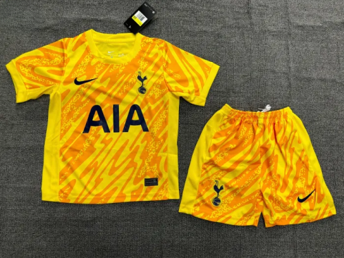 Tottenham Hotspur Yellow Goalkeeper Kids Suit 24/25