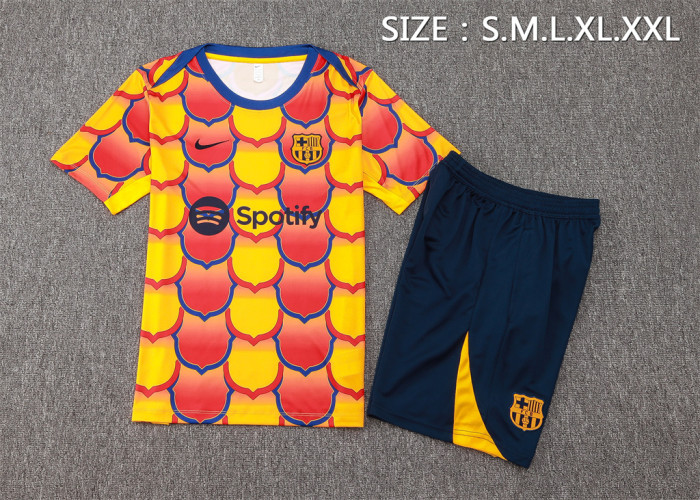 Barcelona Training Short Sleeve Suit 24/25