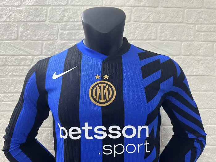 Inter Milan Home Player Long Sleeve Jersey 24/25