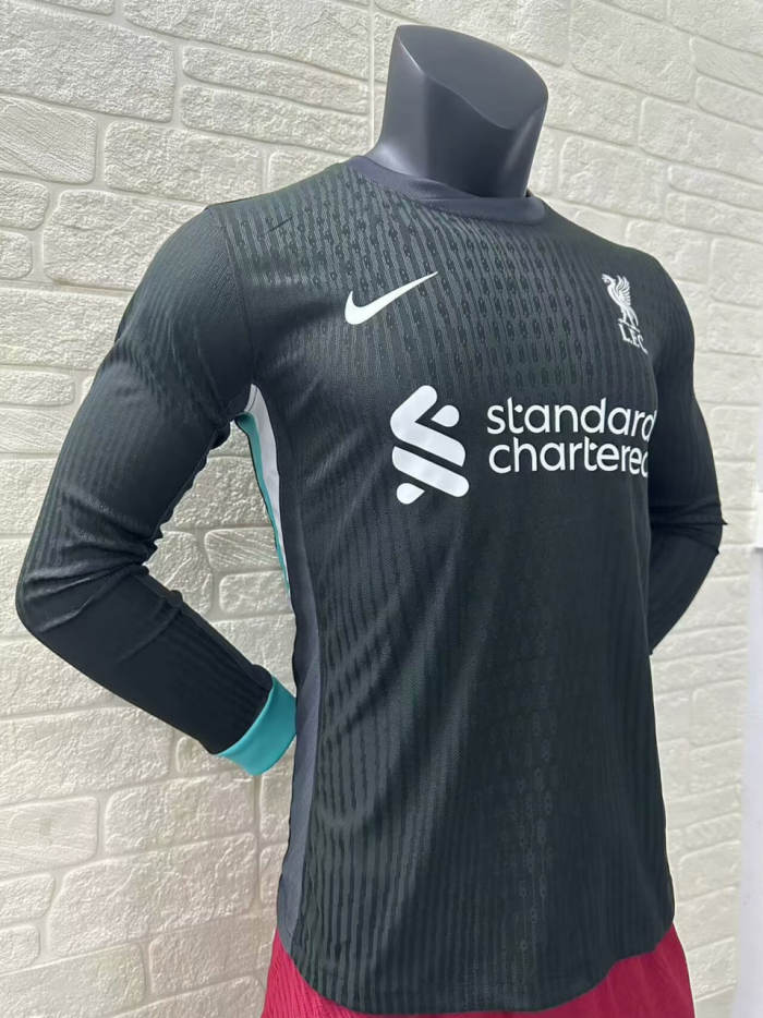 Liverpool Away Player Version Long Sleeve Jersey 24/25