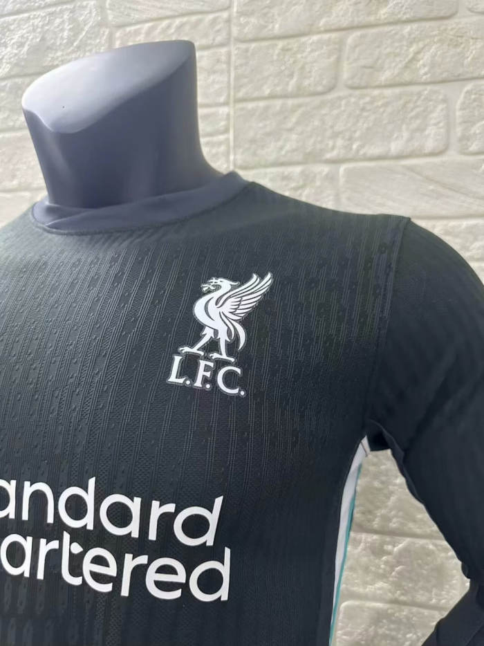 Liverpool Away Player Version Long Sleeve Jersey 24/25