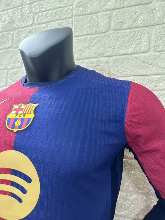 Barcelona Home Player Long Sleeve Jersey 24/25