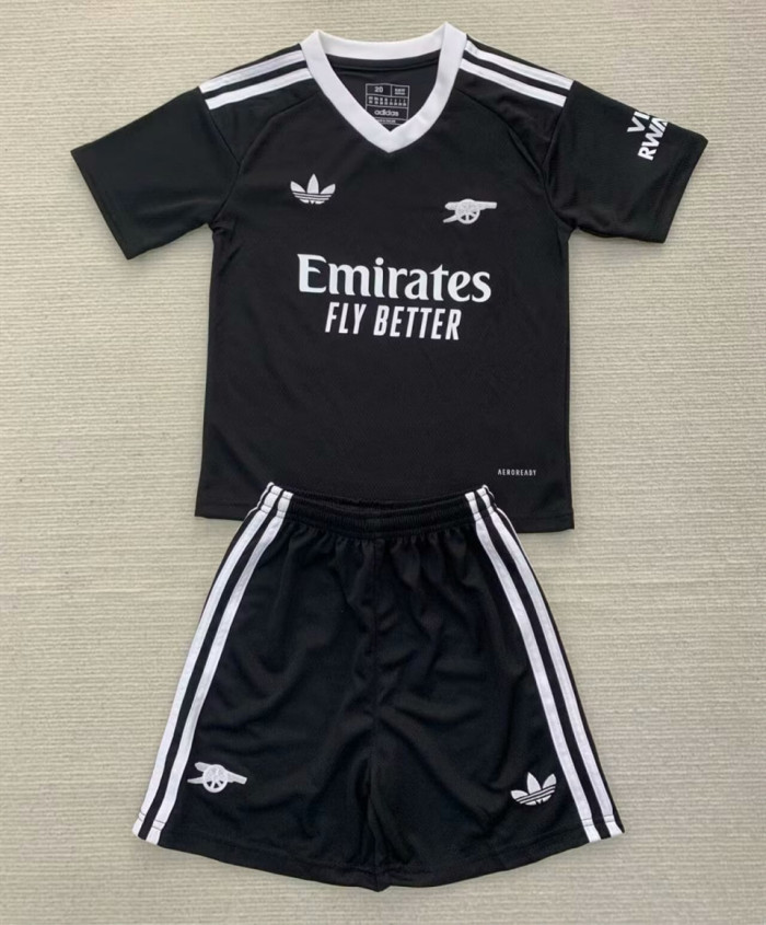 Arsenal Goalkeeper Kids Suit 24/25 Black