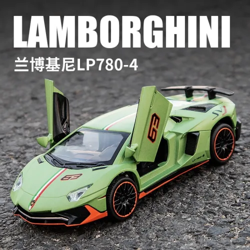 1:32藍寶堅尼lp780跑車合金車模 聲光童子玩具跑車（盒裝）