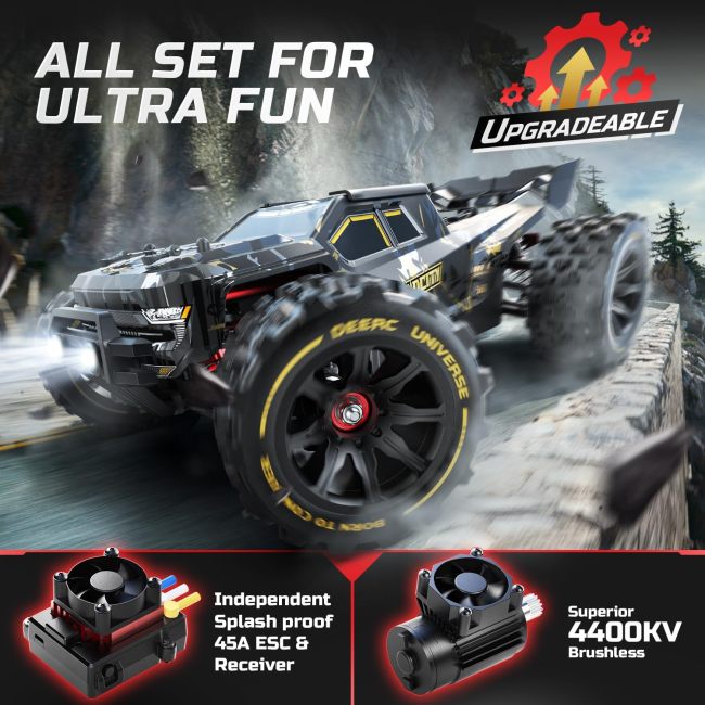 DEERC 14210 1:14 Fast Brushless RC Cars for Adults & Boys