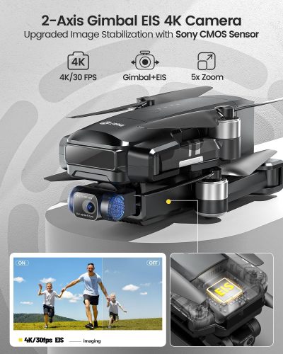 Holy Stone HS600 2-Axis Gimbal Drones with 4K EIS Camera