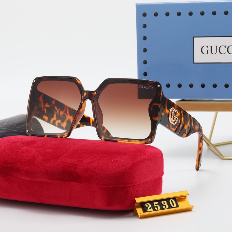 GUCCI S Black PC Multi AC Women's Outdoor Oersized Sunglasses