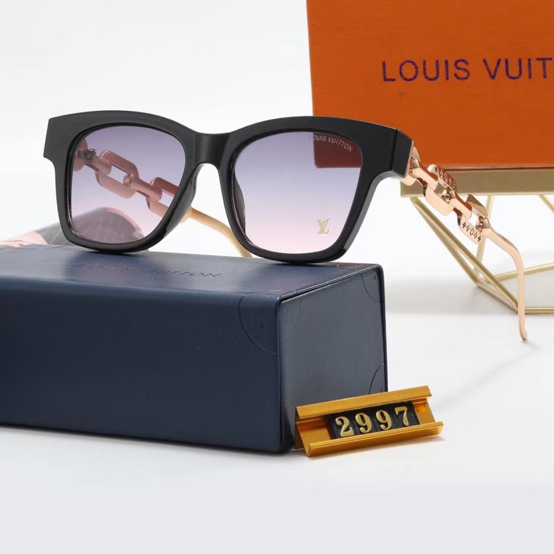 LOUIS VUITTON S Black PC Multi AC Women's Outdoor Square Sunglasses