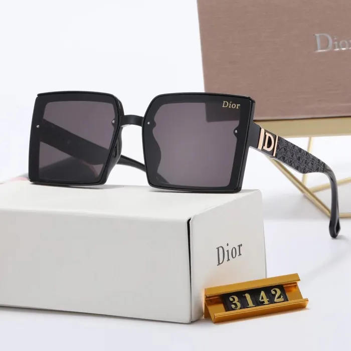 DIOR S Black PC Multi AC Women's Outdoor Square Sunglasses