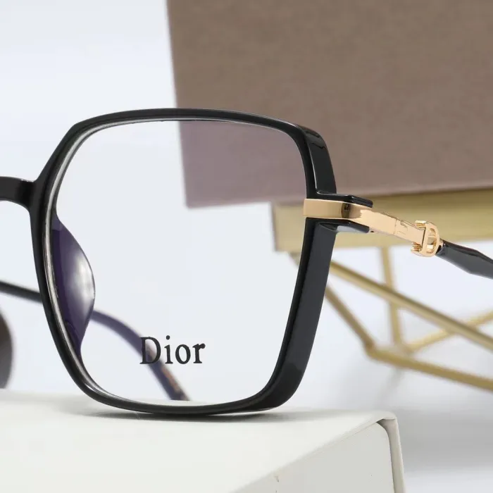 DIOR S Black PC Clear AC Women's Outdoor Square Sunglasses