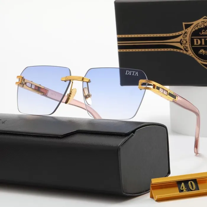 DITA S Black PC Multi AC Women's Outdoor Rimless Sunglasses