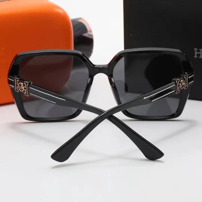 HERMES S Black PC Multi AC Women's Outdoor Fashion Sunglasses