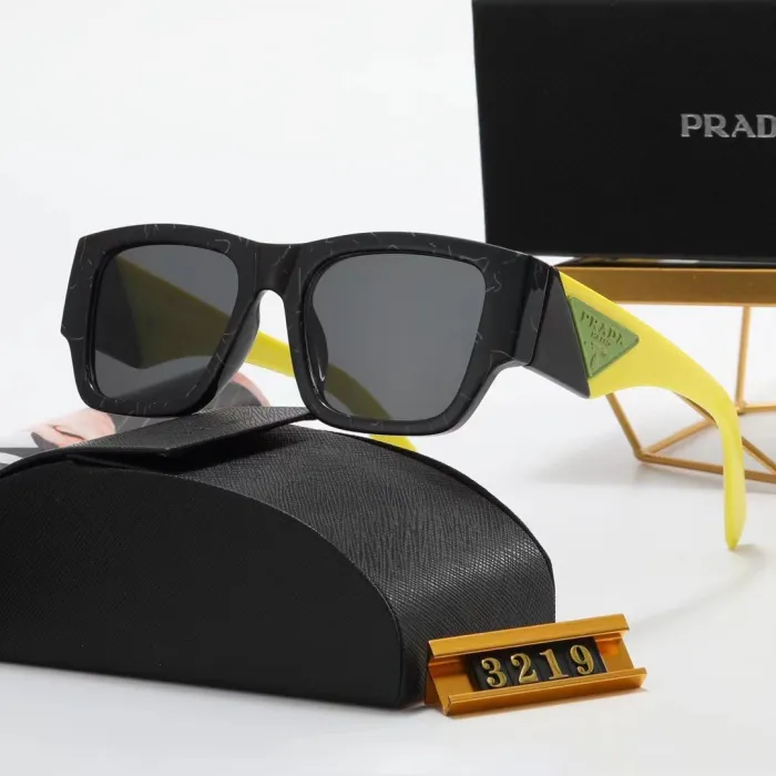 PRADA S Black PC Multi AC Women's Outdoor Square Sunglasses