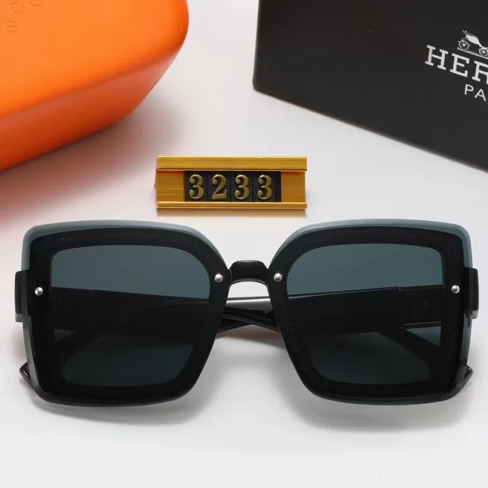 HERMES S Black PC Multi AC Women's Outdoor Fashion Sunglasses