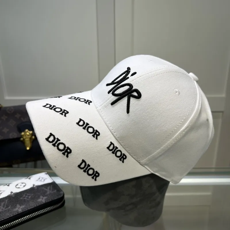 DIOR Pink Outdoor Street style Cotton Women's Adult Embroidery Cap