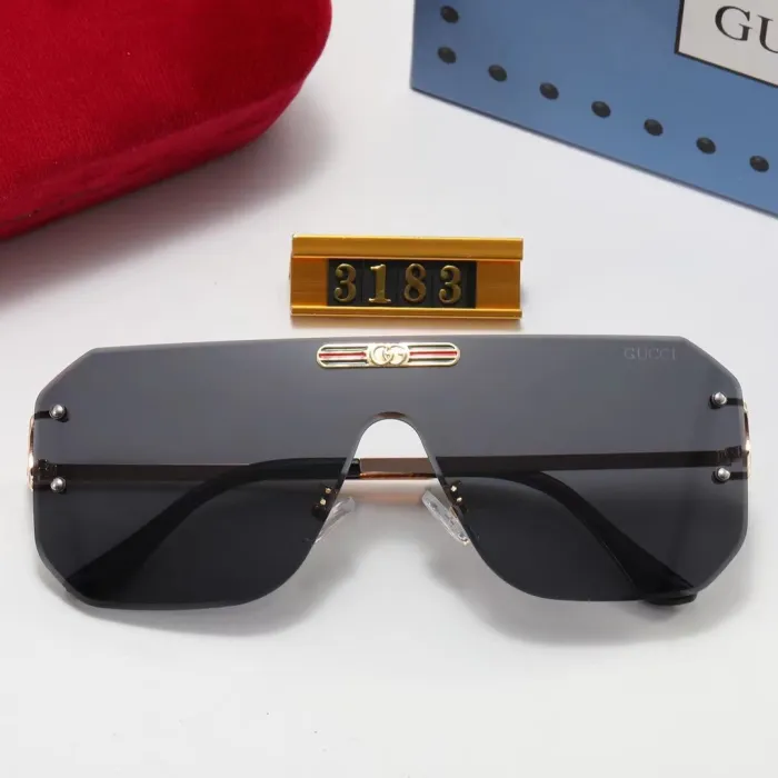GUCCI Champagne PC Multi AC Women's Outdoor Rimless Sunglasses
