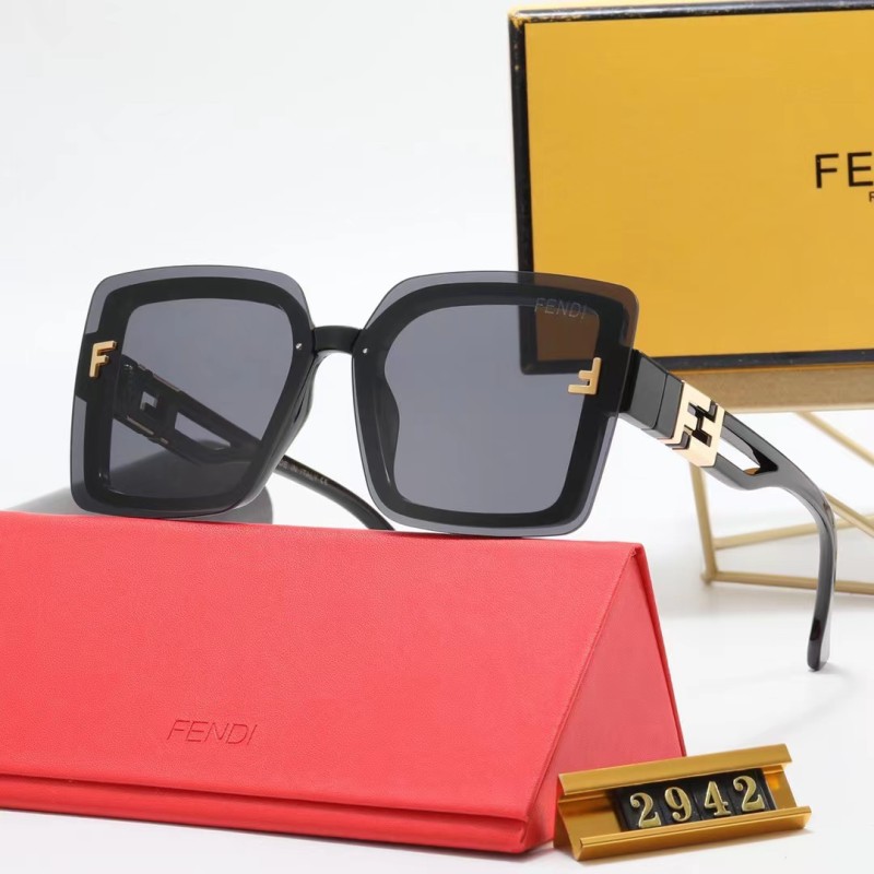 FENDI S Black PC Multi AC Women's Outdoor Fashion Sunglasses