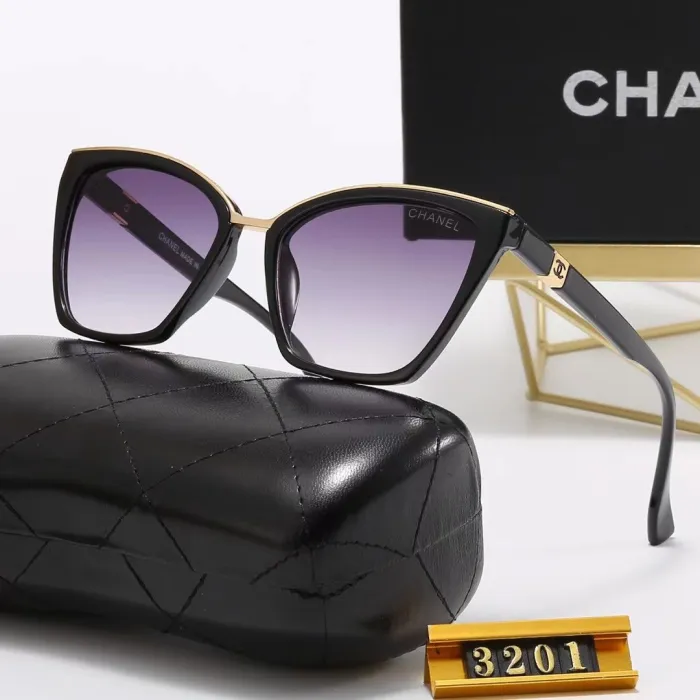 CHANEL Colorful PC Multi AC Women's Outdoor Cat Eye Sunglasses