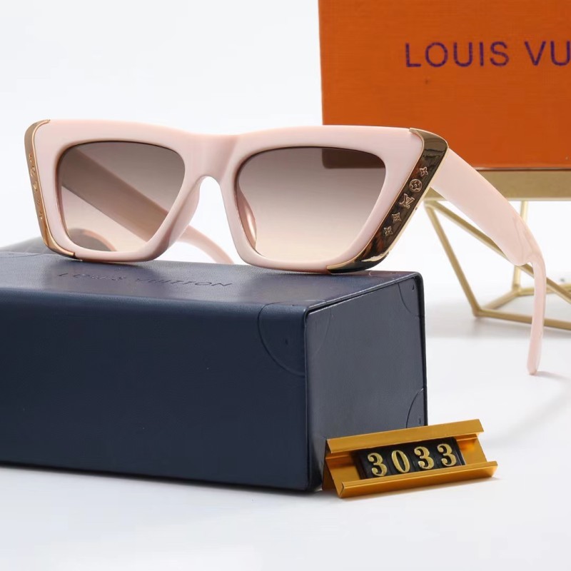 LOUIS VUITTON S Black PC Multi AC Women's Outdoor Cat Eye Sunglasses