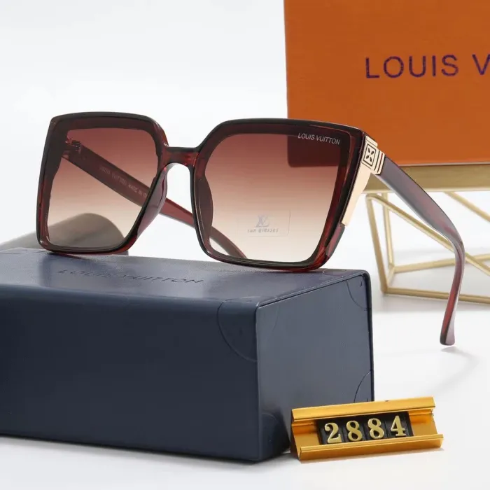 LOUIS VUITTON S Black PC Multi AC Women's Outdoor Square Sunglasses