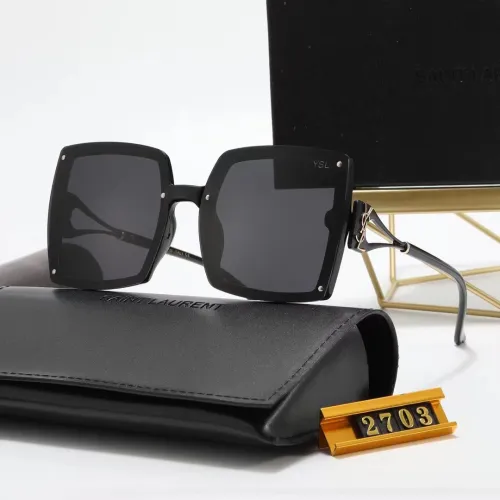 YSL S Black PC Multi AC Women's Outdoor Oersized Sunglasses