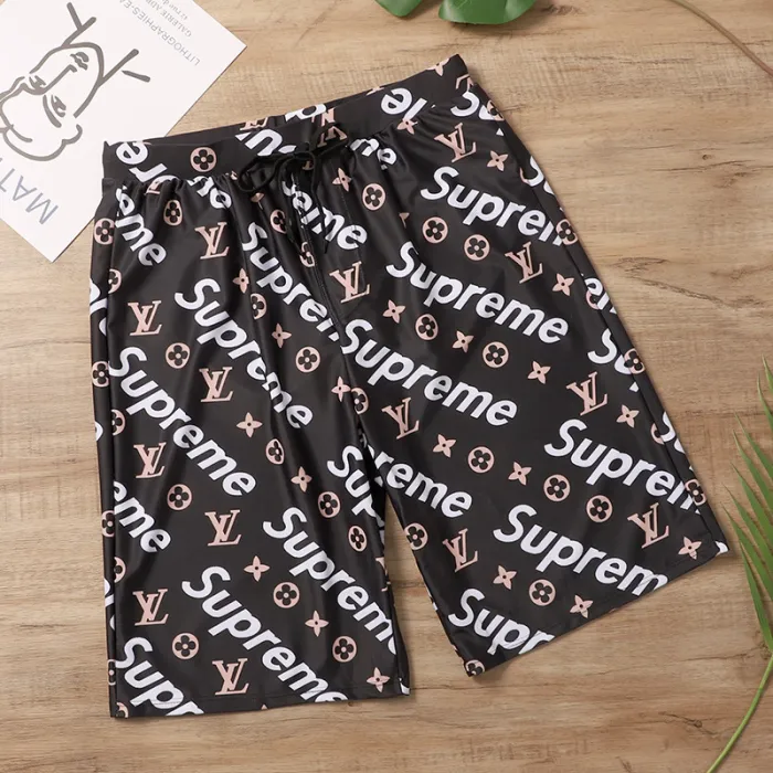 LOUIS VUITTON LV Black Digital Print One Piece DOT Backless Spandex/Polyester Printed Sunmmer Female Adult Holiday
