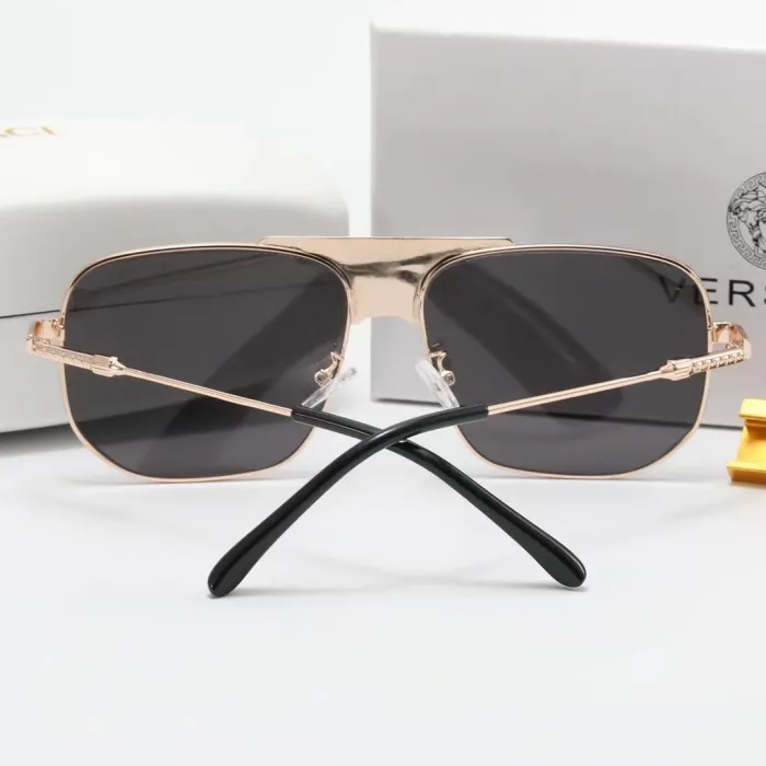 VERSACE Champagne PC Multi AC Women's Outdoor Square Sunglasses