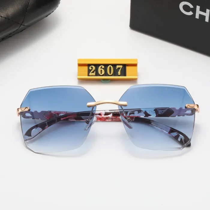 CHANEL Champagne PC Multi AC Women's Outdoor Rimless Sunglasses