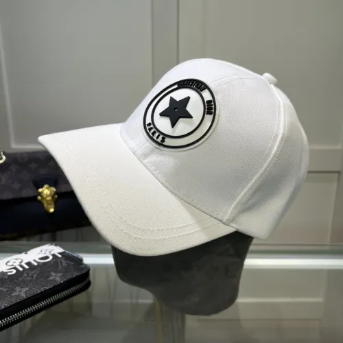 DIOR White Outdoor Vintage Cotton Women's Adult Embossed Cap