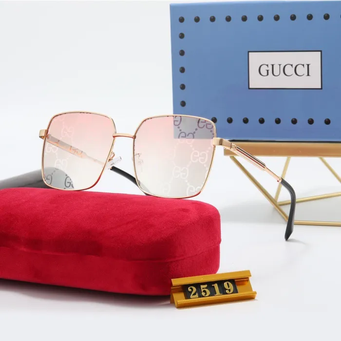 GUCCI Champagne PC Multi AC Women's Outdoor Fashion Sunglasses