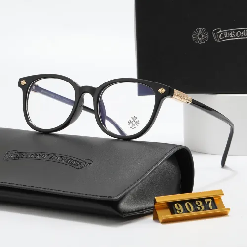 Chrome Hearts S Black PC Clear AC Women's Outdoor Retro Sunglasses