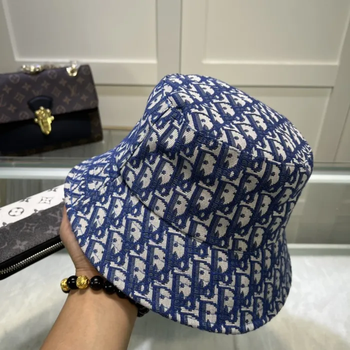 DIOR Blue Travel Street style Cotton Women's Adult Embossed Cap