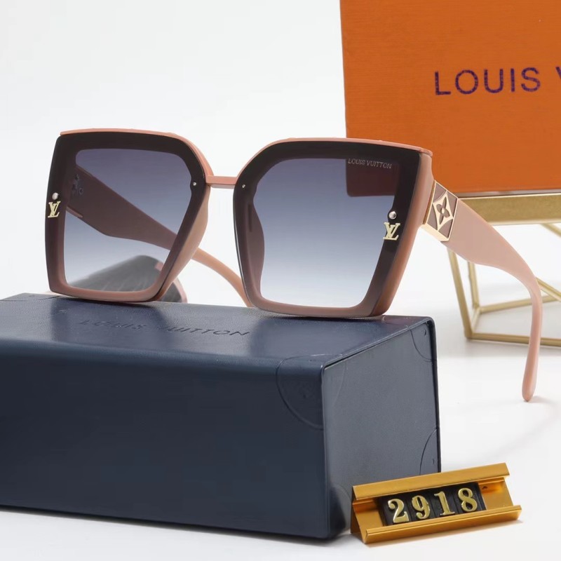 LOUIS VUITTON S Black PC Multi AC Women's Outdoor Square Sunglasses