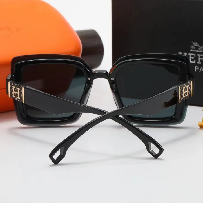 HERMES S Black PC Multi AC Women's Outdoor Fashion Sunglasses