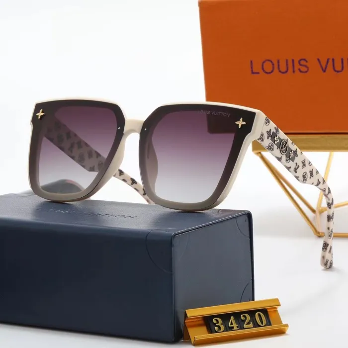 LOUIS VUITTON LV Black PC Multi AC Women's Outdoor Square Sunglasses