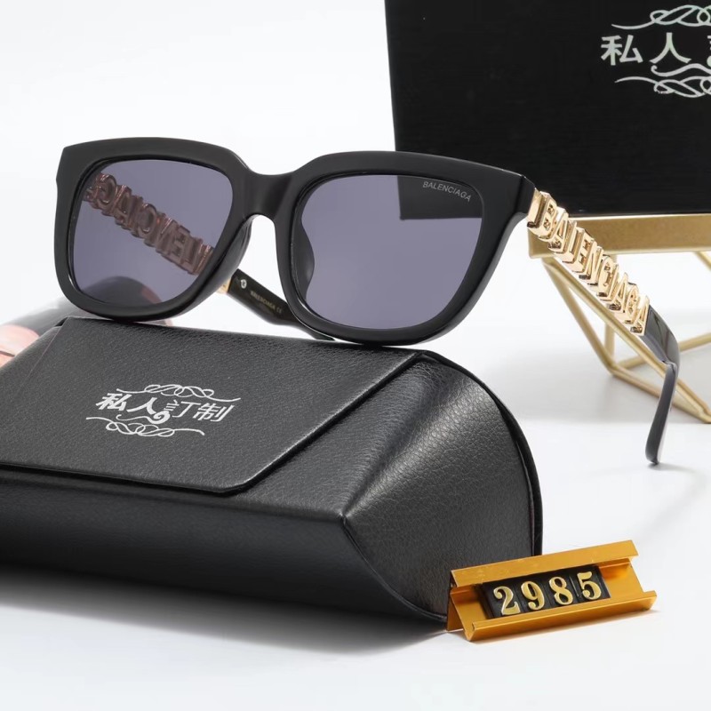 BALENCIAGA S Black PC Multi AC Women's Outdoor Cat Eye Sunglasses