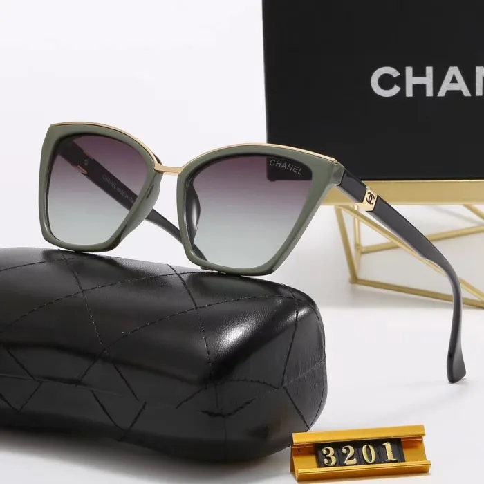 CHANEL Colorful PC Multi AC Women's Outdoor Cat Eye Sunglasses