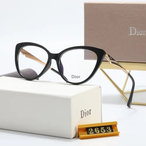 DIOR S Black PC Clear AC Women's Outdoor Cat Eye Sunglasses