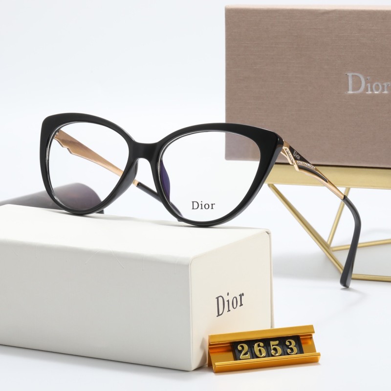 DIOR S Black PC Clear AC Women's Outdoor Cat Eye Sunglasses