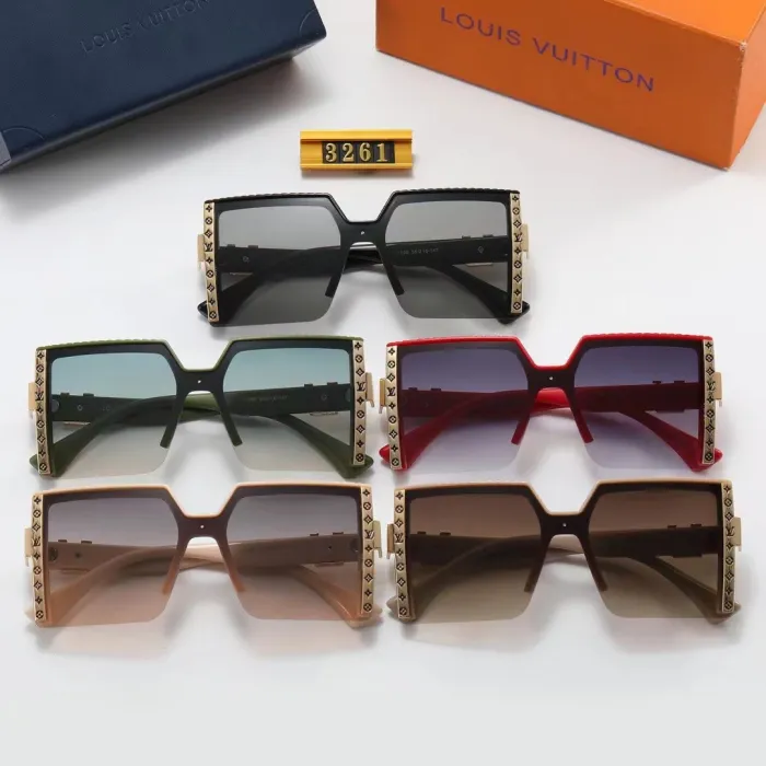 LOUIS VUITTON LV Black PC Multi AC Women's Outdoor Fashion Sunglasses