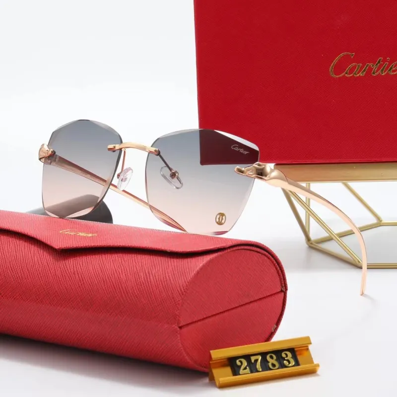 Cartier Champagne PC Multi AC Women's Outdoor Trendy Sunglasses