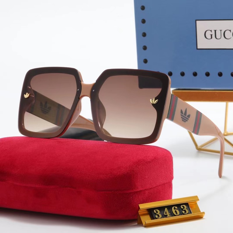 GUCCI S Black PC Multi AC Women's Outdoor Fashion Sunglasses