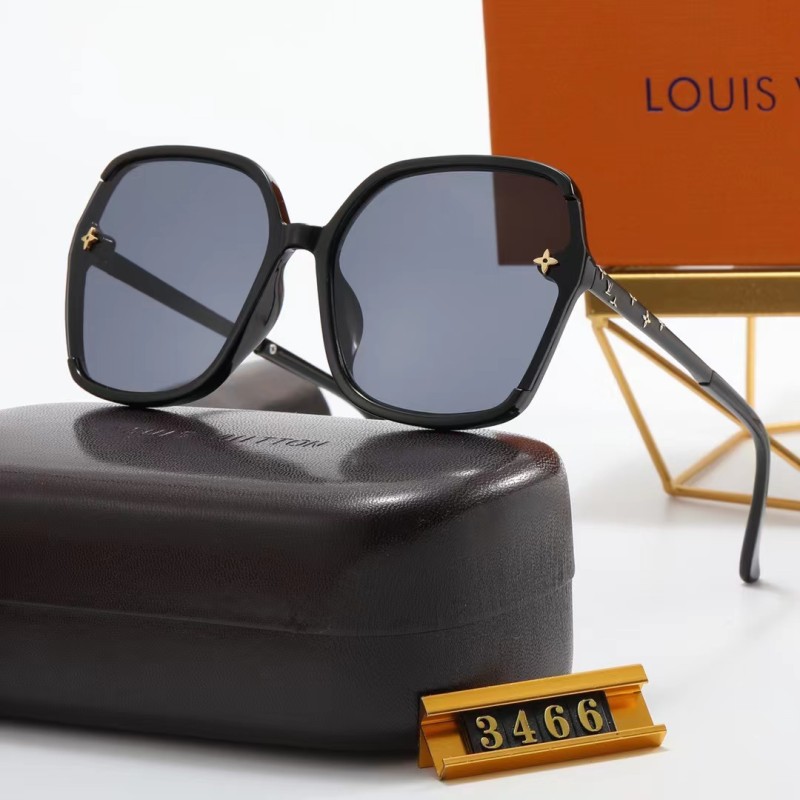 LOUIS VUITTON S Black PC Multi AC Women's Outdoor Oersized Sunglasses