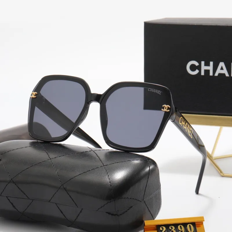 CHANEL Brown PC Multi AC Women's Outdoor Cat Eye Sunglasses