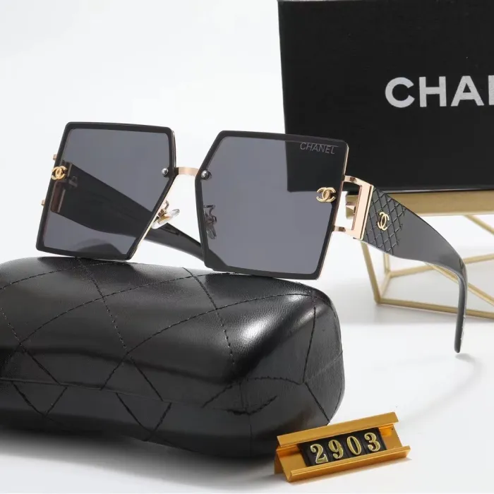 CHANEL Champagne PC Multi AC Women's Outdoor Trendy Sunglasses
